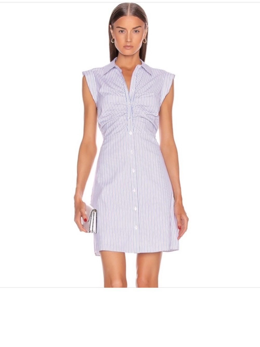 NWOT Veronica Beard Striped Ferris Shirt Dress Sz 6